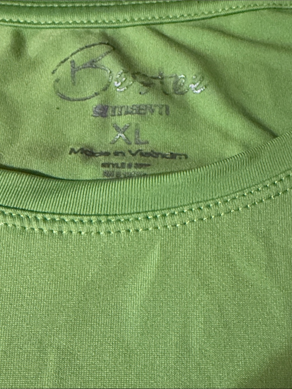 Bright Green Long Sleeve Under Scrub Tee - XL